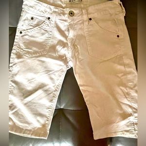 Vintage white Hudson and white Abercrombie low rise shorts